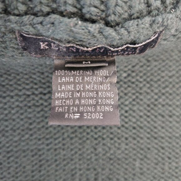 Vintage Kenneth Cole Merino Wool Sleeveless Turtleneck Forest Green Size Medium - Picture 5 of 13